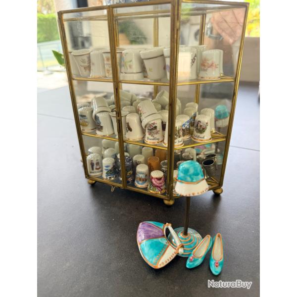 Lot de D�s � coudre en porcelaine