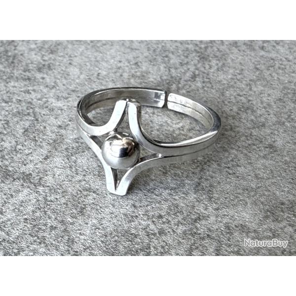 Bague argent massif neuve - taille 56
