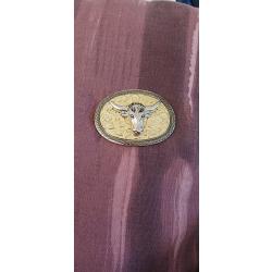 Boucle de ceinture t&ecirc;te de taureau