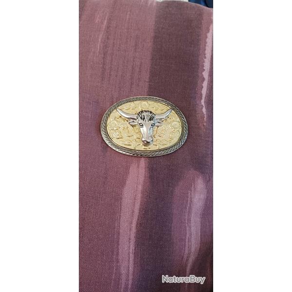 Boucle de ceinture t�te de taureau