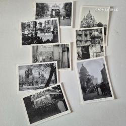 Lot de 8 cartes postales sur la vie parisienne, reproduction