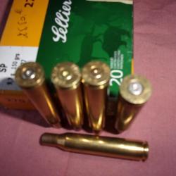 125  douilles calibre  270  WINCHESTER   diverse marque  LIVRER SANS BOITE
