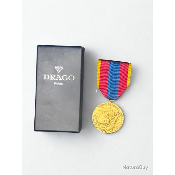 (14.021) M�daille de la D�fense Nationale - Or - Drago
