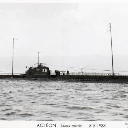 Carte postale ACT&Eacute;ON Sous-marin 3-5-1933 -N&deg;8001