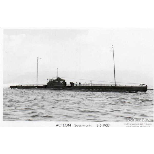 Carte postale ACT�ON Sous-marin 3-5-1933 -N�8001