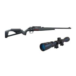 PACK CARABINE XPERT VERT .22lr WINCHESTER + LUNETTE 3-9X40 VEOPTIK