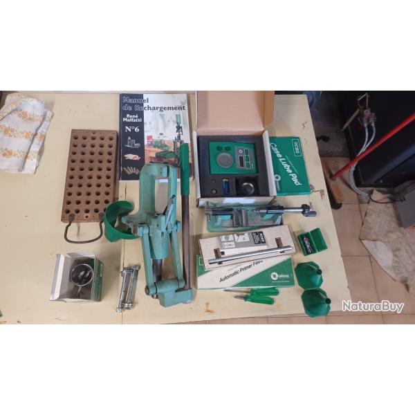 Mat�riel complet de rechargement, presse balance et accessoires en RCBS