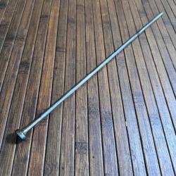 BAGUETTE ARME A FEU TOUT ACIER PISTOLET TAILLE 37,5 cm