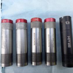 5 chokes winchester &agrave; 1�