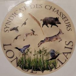 Autocollant chasse collectior , syndicat des chasseurs longevillais