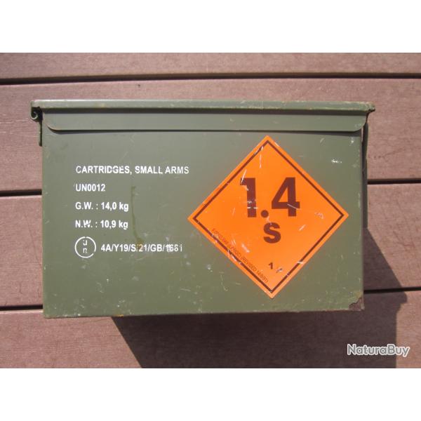caisse munitions militaire herm�tique 30x18.5x14.5cm occasion POIDS 2.7 KG