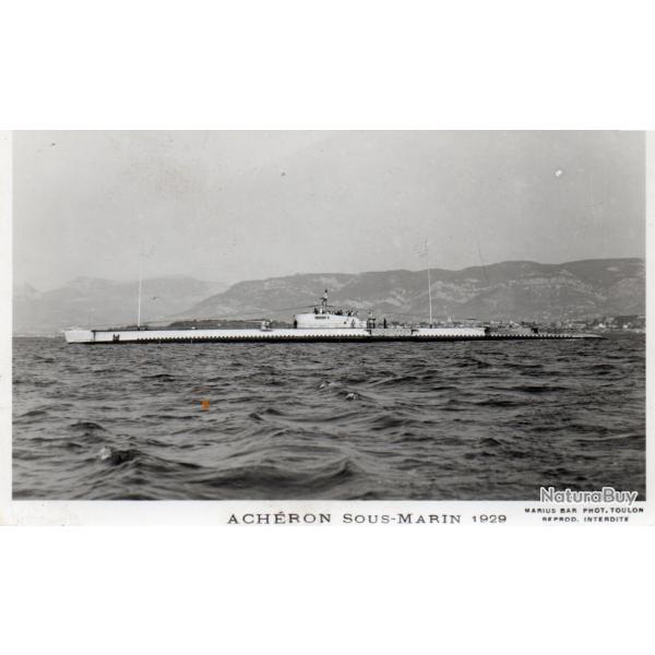 Carte postale sous-marin Ach�ron 1929 -N�8010