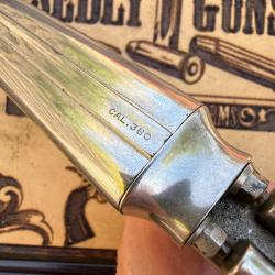 Rare pistolet "&agrave; l'&eacute;cossaise" juxtapos&eacute; cal. .380 - fabrication li&eacute;geoise - m&eacute;canique excellente