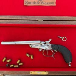 Rare pistolet "&agrave; l'&eacute;cossaise" juxtapos&eacute; cal. .380 - fabrication li&eacute;geoise - m&eacute;canique excellente