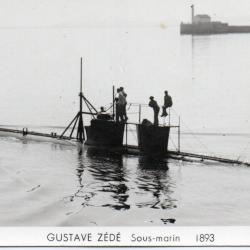 Carte Postale Sous-marin Gustave Z&eacute;d&eacute; 1893 -N&deg;8012