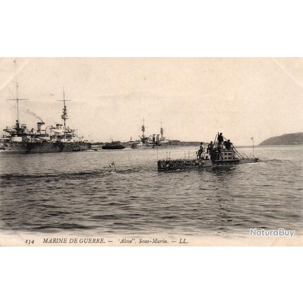 Carte Postale Marine de Guerre 'Alos�' Sous-Marin -N�8014