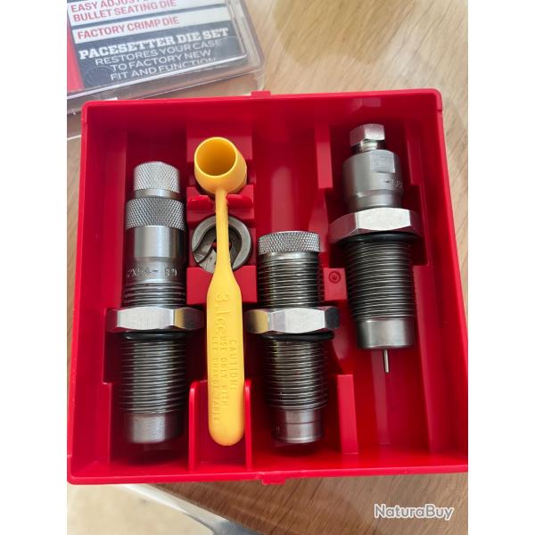 LEE PRECISION PACESETTER 7.62X54 RUSSIAN STEEL 3-DIE SET W/ SHELL HOLDER - 90731