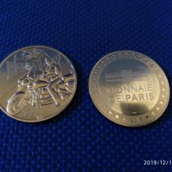 monnaie de paris  jonny halliday  moto