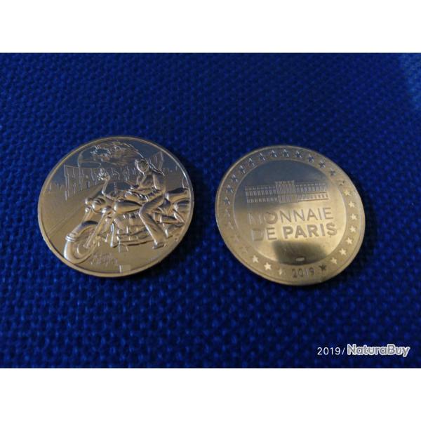 monnaie de paris  jonny halliday  moto