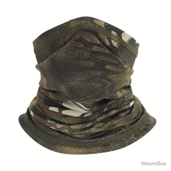 Cache-Cou Camouflage Python Vert Unisexe Respirant Polyester