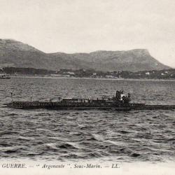 Carte Postale Marine de Guerre "Argonaute" Sous-Marin -N&deg;8018