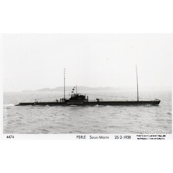 Carte Postale Sous-Marin Perle 1938 -N�8019