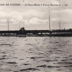 Carte Postale Ancienne -Marine de Guerre -Le Sous-Marin "Pierre Marrast" -N&deg;8021