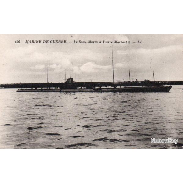Carte Postale Ancienne -Marine de Guerre -Le Sous-Marin "Pierre Marrast" -N�8021