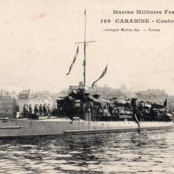 Carte postale Marine Militaire Fran&ccedil;aise - Contre-torpilleur Carabine -N&deg;8023
