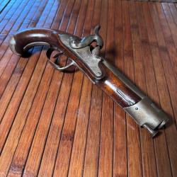 BEAU PISTOLET DE GENDARMERIE AN lX SILEX PASS&Eacute; EN PERCUSSION