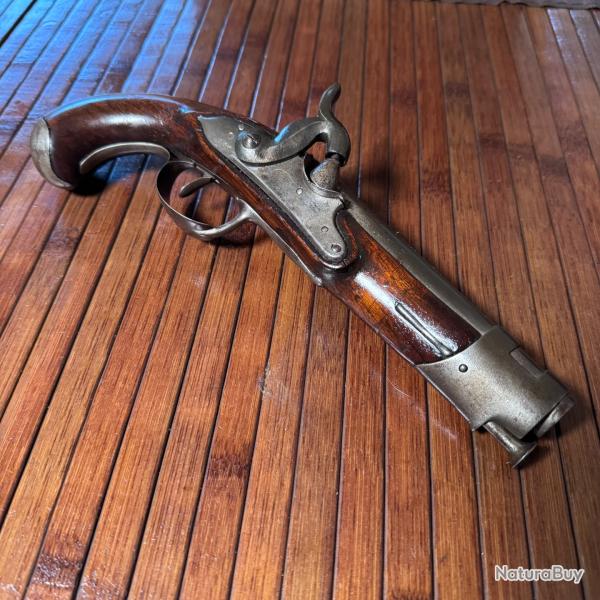 BEAU PISTOLET DE GENDARMERIE AN lX SILEX PASS� EN PERCUSSION