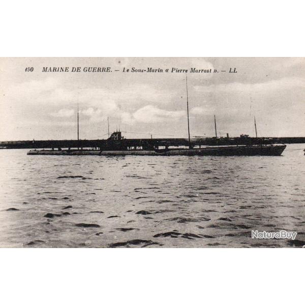 Carte Postale Marine de Guerre Le Sous-Marin Pierre Marrast -N�8024