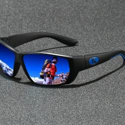 Lunettes Soleil Polaris&eacute;es UV400 Sport Cyclisme Randonn&eacute;e P&ecirc;che Antireflet Homme Femme Durable Bleu