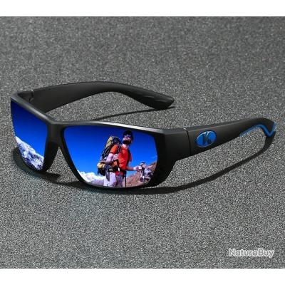 BONDDI Lunettes de Soleil Homme, Lunette de Sport Polarisée Homme Femme avec Protection UV400 et Monture TR90 pour Cyclisme, Conduite, Golf, Ski, Pêche