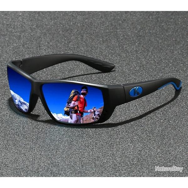 Lunettes Soleil Polaris�es UV400 Sport Cyclisme Randonn�e P�che Antireflet Homme Femme Durable Bleu