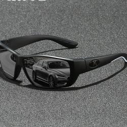 Lunettes Soleil Polaris&eacute;es UV400 Sport Cyclisme Randonn&eacute;e P&ecirc;che Antireflet Homme Femme Durable Noir