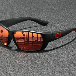 Lunettes Soleil Polaris&eacute;es UV400 Sport Cyclisme Randonn&eacute;e P&ecirc;che Antireflet Homme Femme Durable B/Red