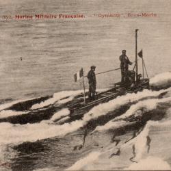Carte Postale Marine Militaire Fran&ccedil;aise Gymnote Sous-Marin -N&deg;8028