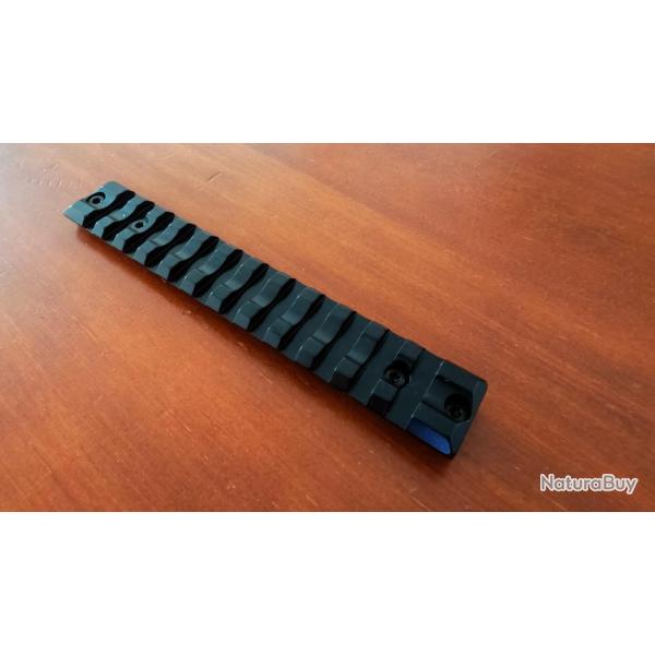 Rail picatinny Bergara B14 ou Remington 700 SA - acier - 0 MOA