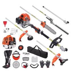 33CC 6-en-1 outils de coupe multifonctionnels taille-haie &agrave; gaz mangeur de mauvaises herbes taille