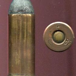 .45 S&W Schofield US - RARE fabrication &agrave; Frankford Arsenal 1887 - &eacute;tui cuivre - marquage : F 3 87