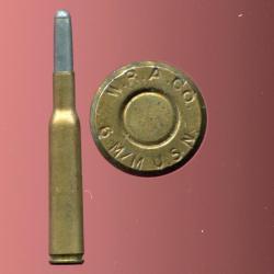 6 mm US Lee Navy - RARE - marquage : WRACo 6 M/M U.S.N - balle cuivre &eacute;tam&eacute; pointe plomb - TBE
