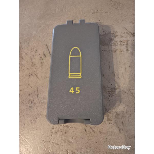 Boite pouvant contenir 50 munitions de calibre 45 ACP