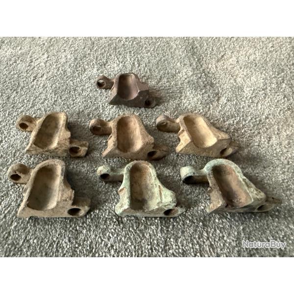 BASSINETS DE FUSIL  1777  AN IX  1ER EMPIRE  CAMPAGNE D'ESPAGNE  19 �ME