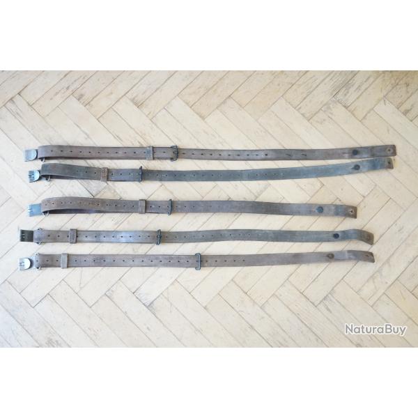 Ensemble 5x Bretelle Mauser M96 M38 Suedois Bon Etat
