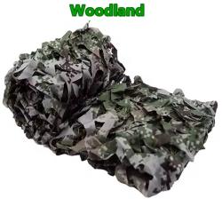 Filet de camouflage Woodland (2 m&egrave;tres x 4 m&egrave;tres)