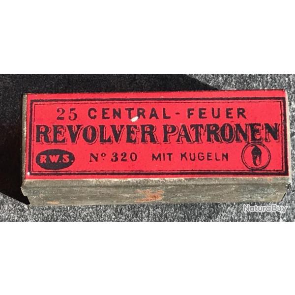 Boite de 25 cartouches .320 pour revolver Bull Dog - Pour collection