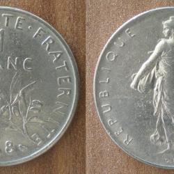 France 1 Franc 1968 Piece Semeuse Nickel Francs