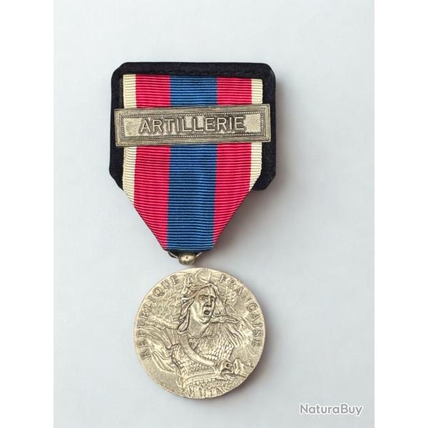 (14.002) M�daille de la D�fense Nationale - Argent - Agrafe Artillerie