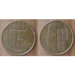 Pays Bas 5 Cents 1984 Netherlands Cent Gulden Nederland Hollande Piece